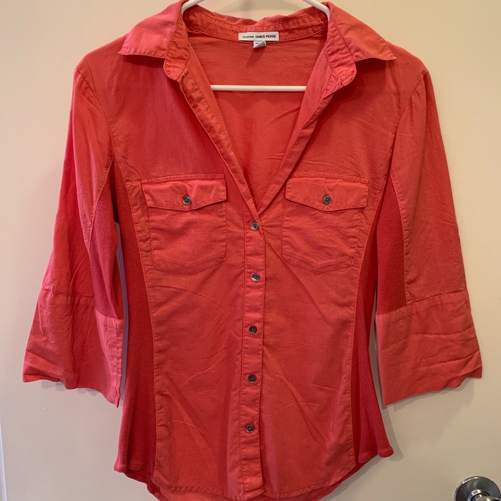 James Perse Standard Button Down Shirt